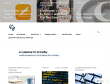 Tablet Screenshot of equipping4eministry.com